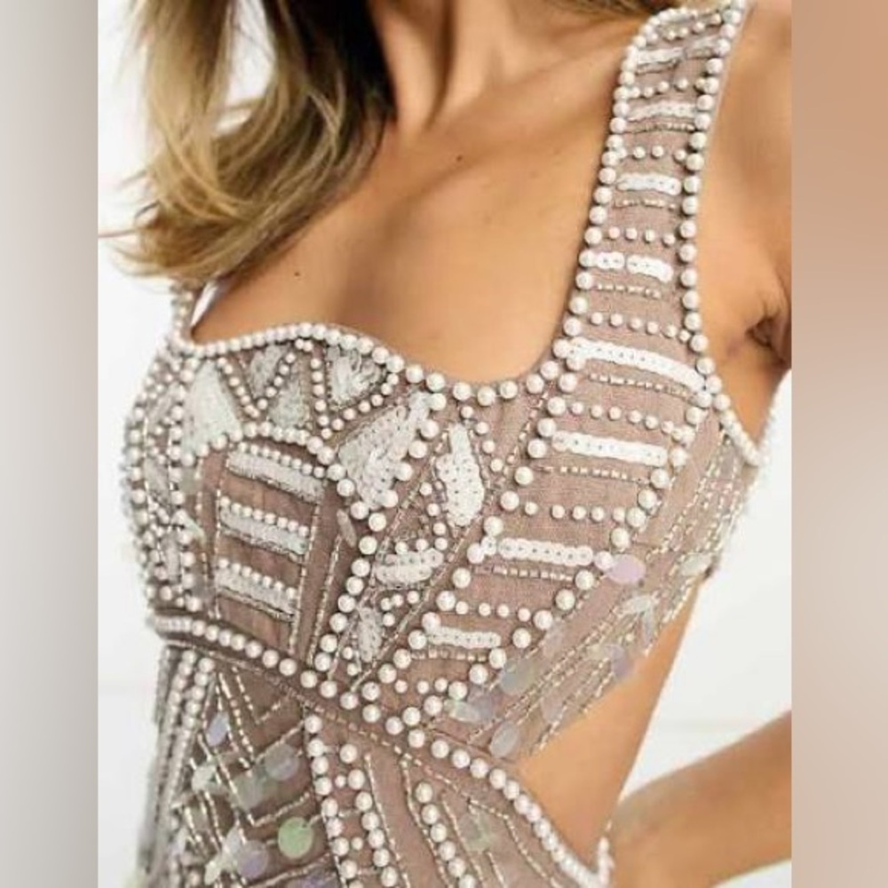 Asos pearl mini dress - Picture 3 of 5
